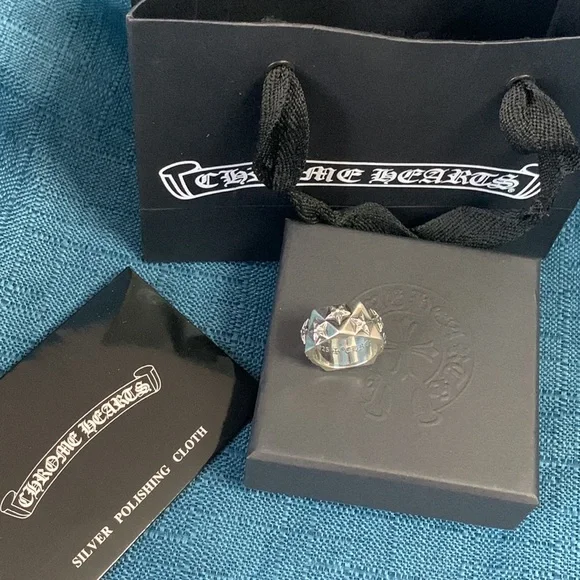 Chrome Hearts Five Star Pentagon Faceted Ring